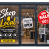 Custom Printed Shop Window Stickers & Decals