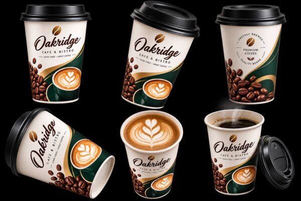 Custom Printed Single & Double Wall Paper Coffee Cups | Eco-Friendly Takeaway Cups