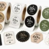 Sticker Roll Printing Roll of printed stickers ready for use