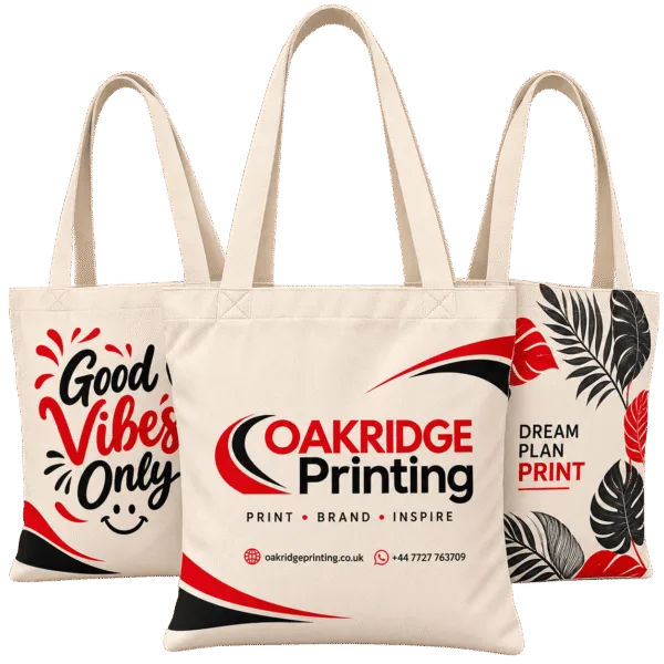 Custom Printed Tote Bags Custom printed cotton canvas tote bag with company logo